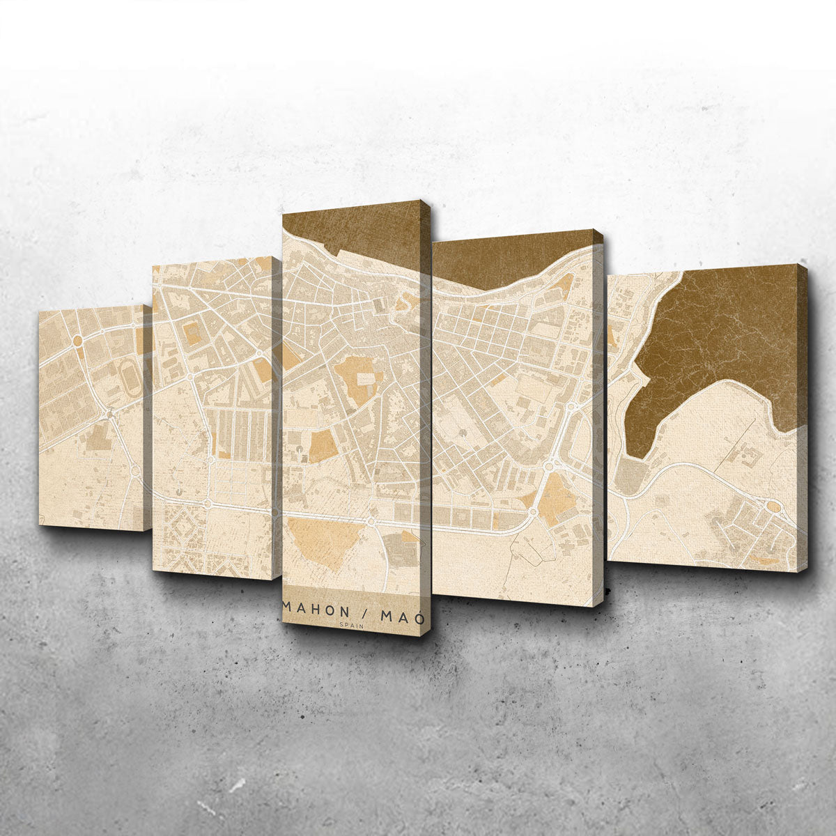 Exquisite Mahon Map Wall Art by Blursbyai