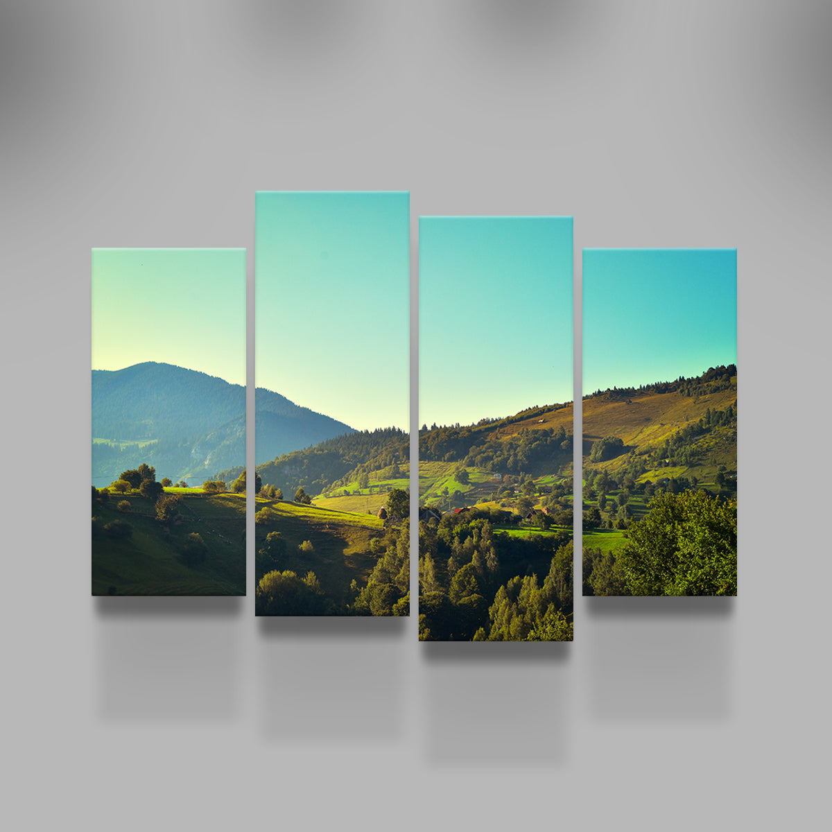 Exquisite 'Sunshine on Magura, Romania' Wall Art for Your Home Decor