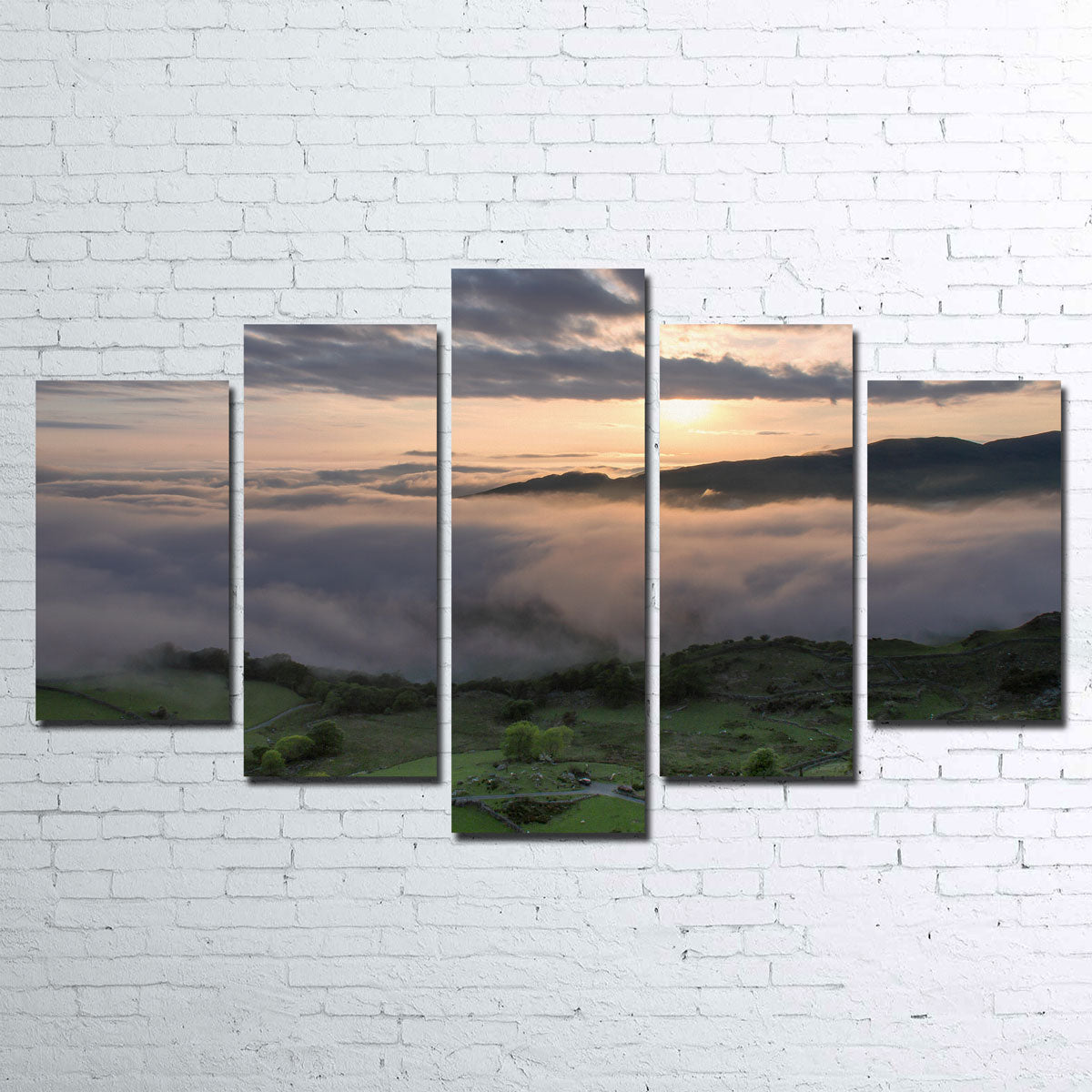 Stunning Fields of Snowdonia Wall Art by Mike Cotton