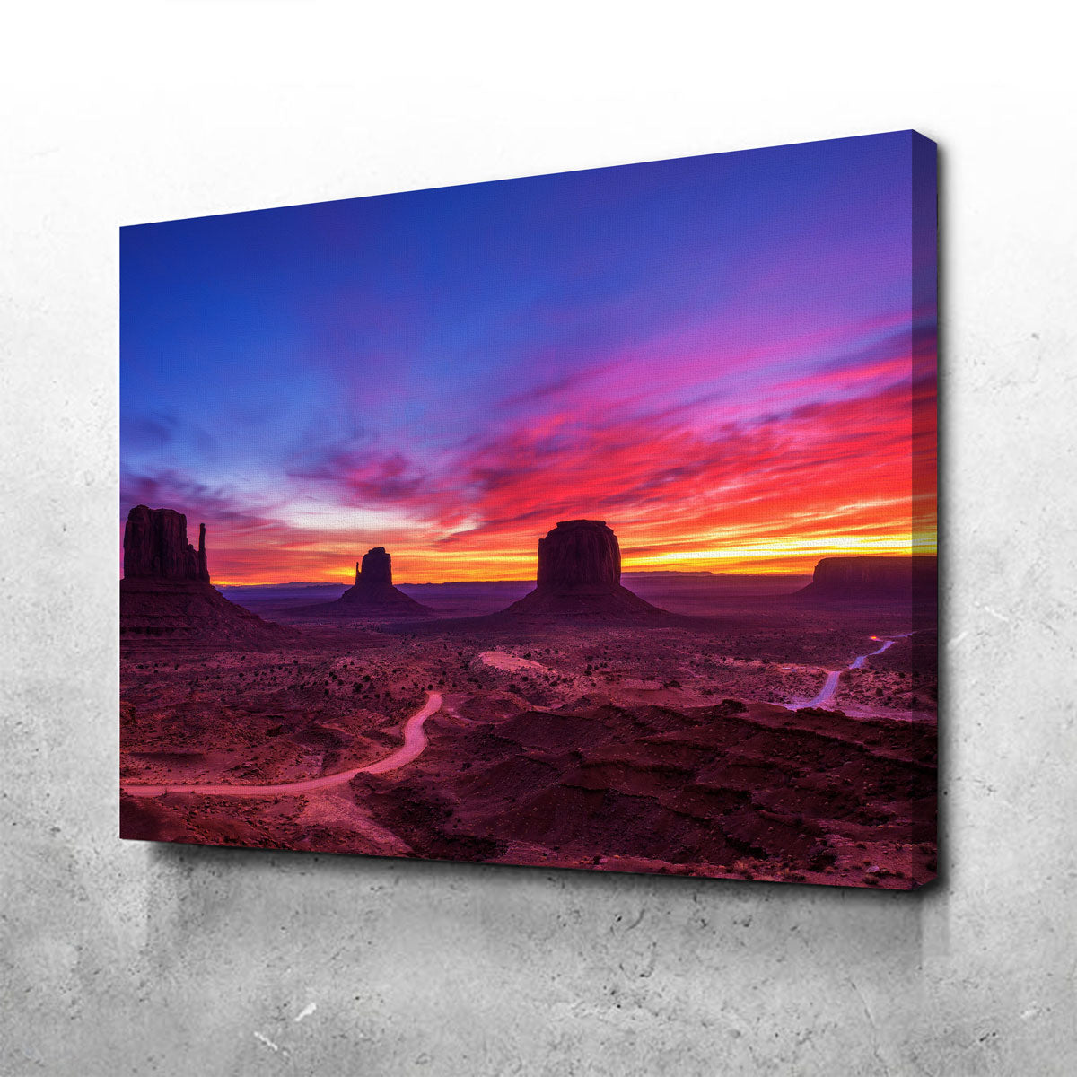 Stunning Sunrise over Monument Valley Wall Art for Home Decor