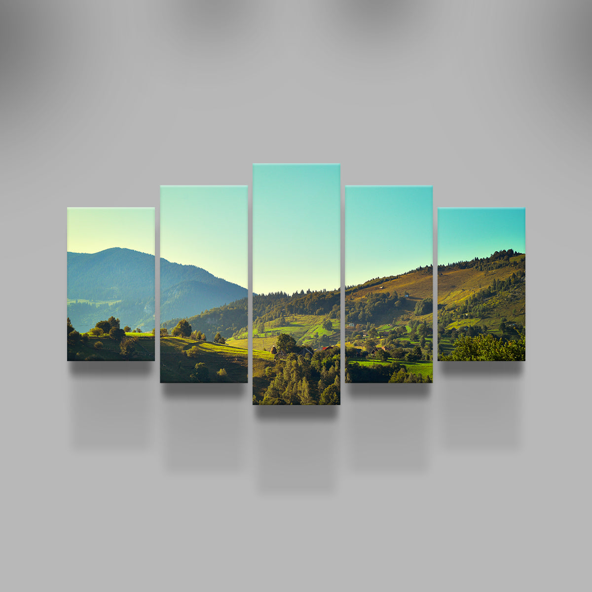 Exquisite 'Sunshine on Magura, Romania' Wall Art for Your Home Decor