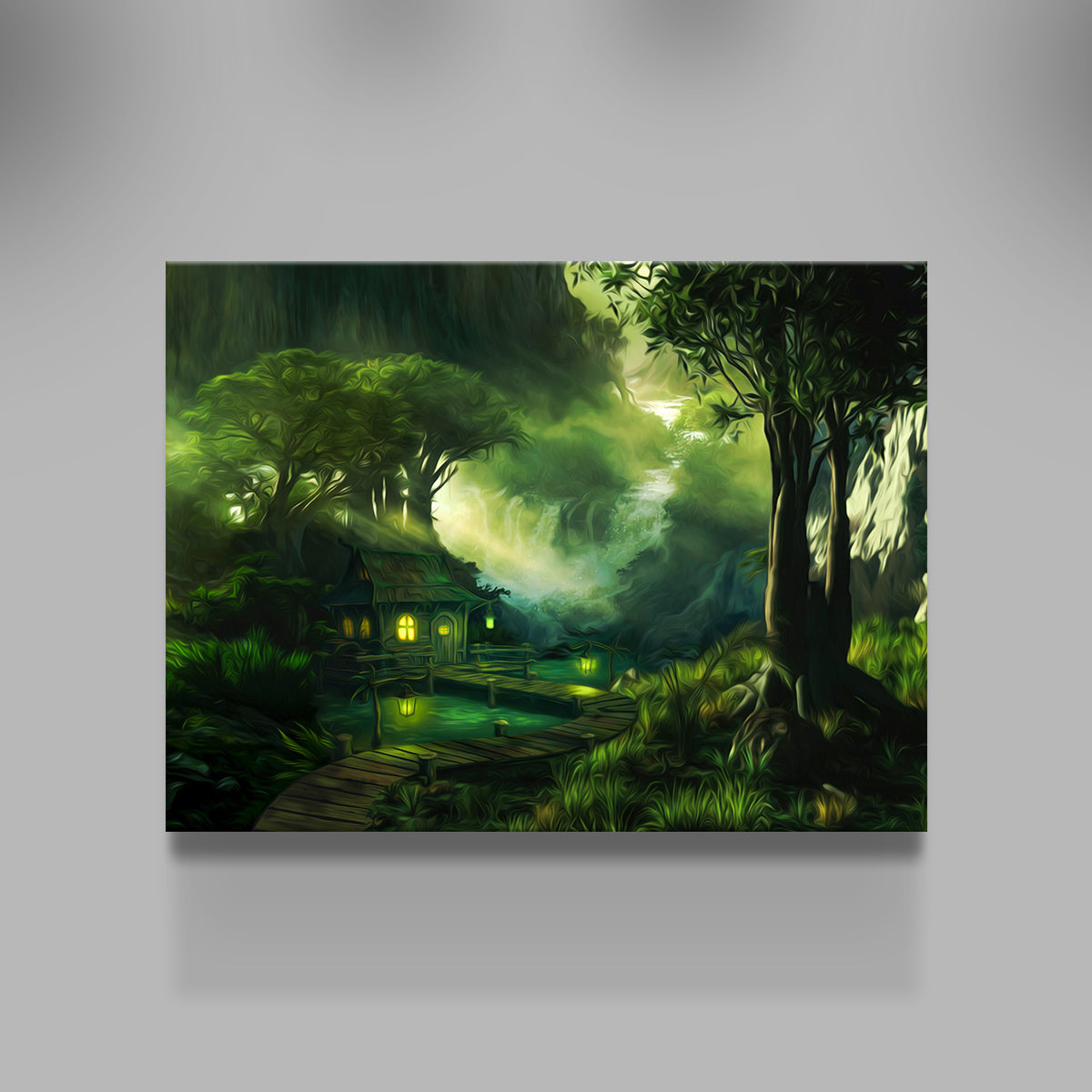 Stunning Woodland Cottage Wall Art by George Sorin