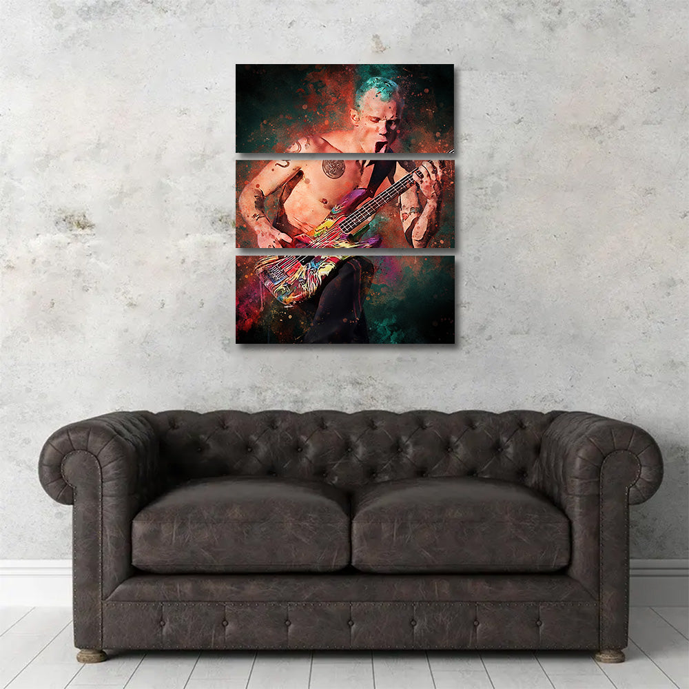 Stunning Flea Guitarist Wall Art for Music Lovers
