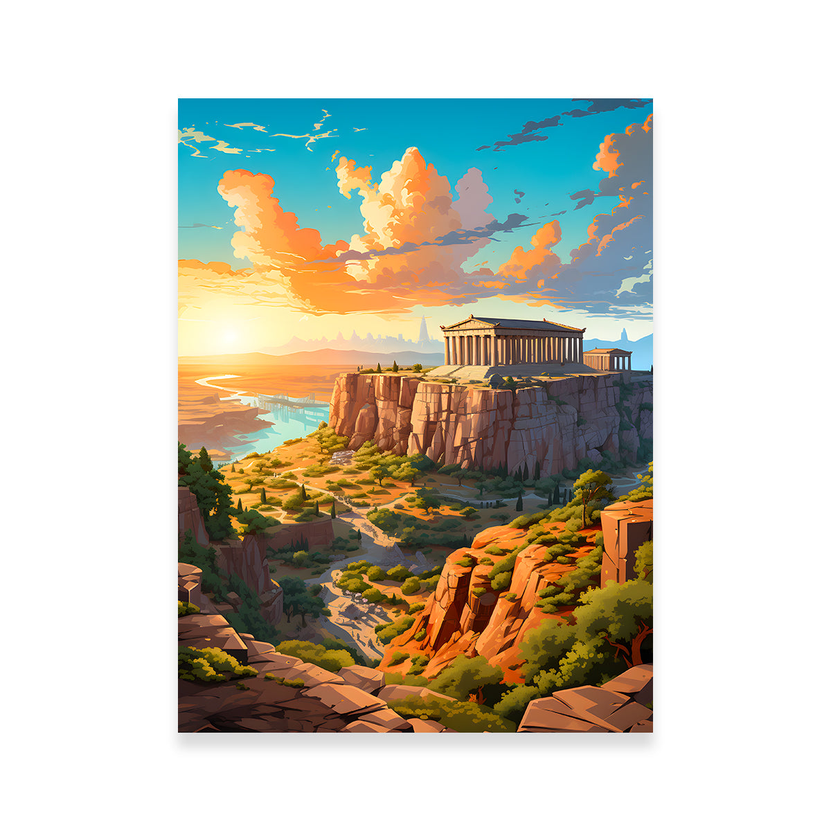 Stunning The Parthenon - Athens Wall Art for Your Home Decor