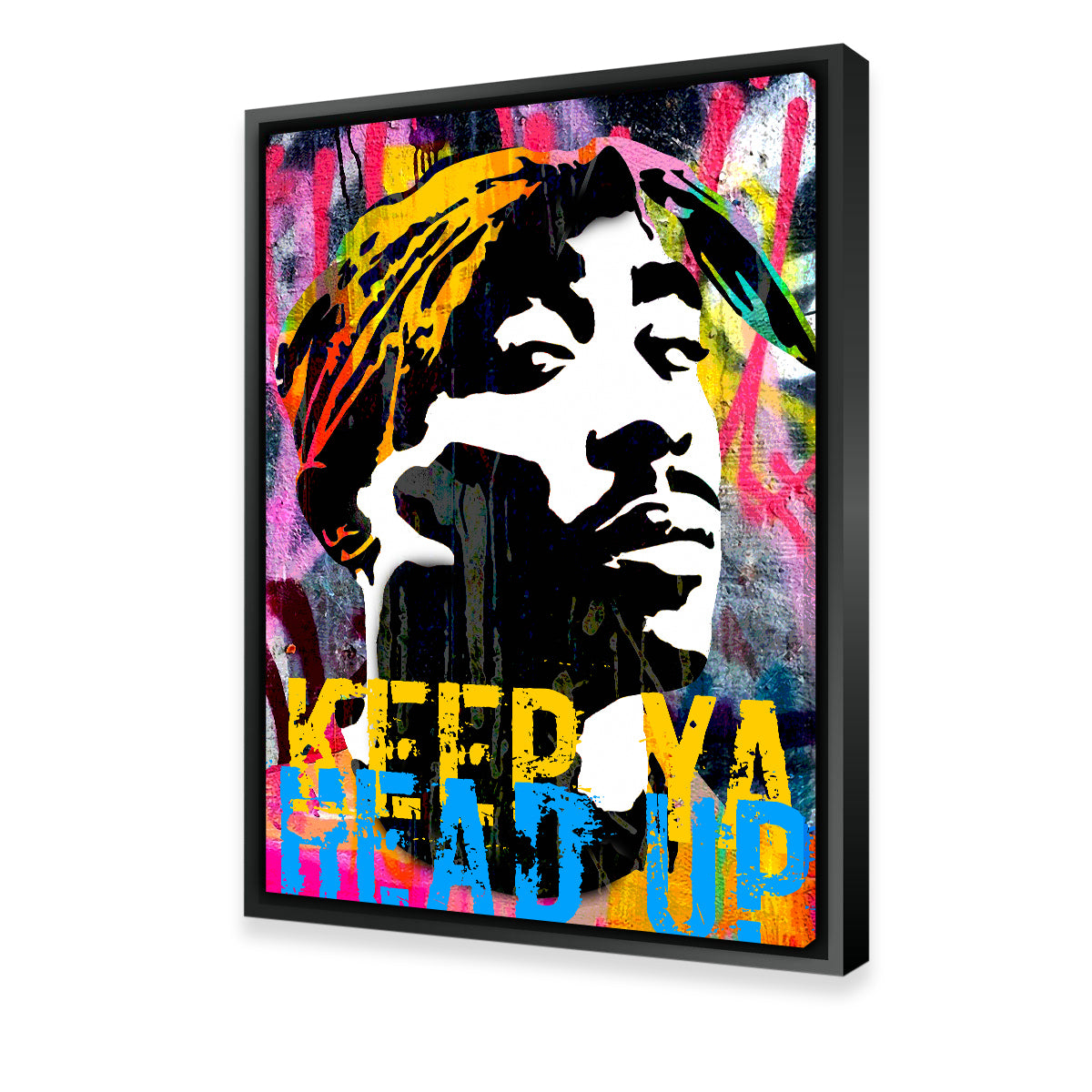Inspiring 'Keep Ya Head Up' Wall Art by Stephen Chambers