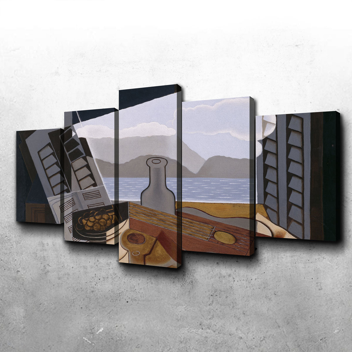 Exquisite La Fenêtre ouverte Wall Art by Juan Gris