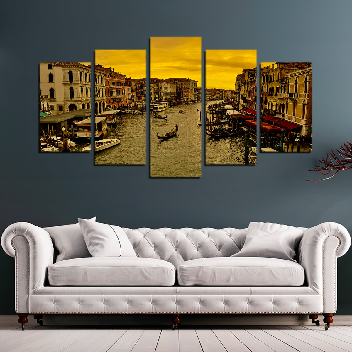 Exquisite Venice Gondola Wall Art by David Campbell