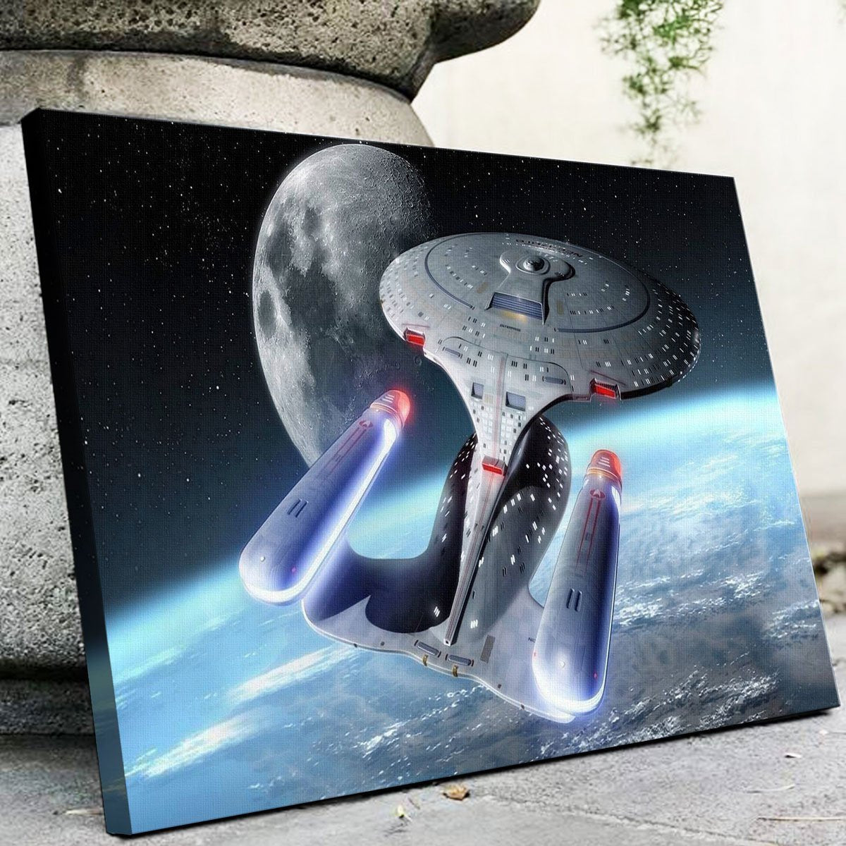 Stunning USS Enterprise - D Wall Art for Sci - Fi Enthusiasts