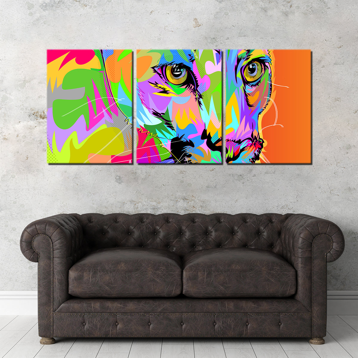 Vibrant Colorful Panther Wall Art for Stunning Decor