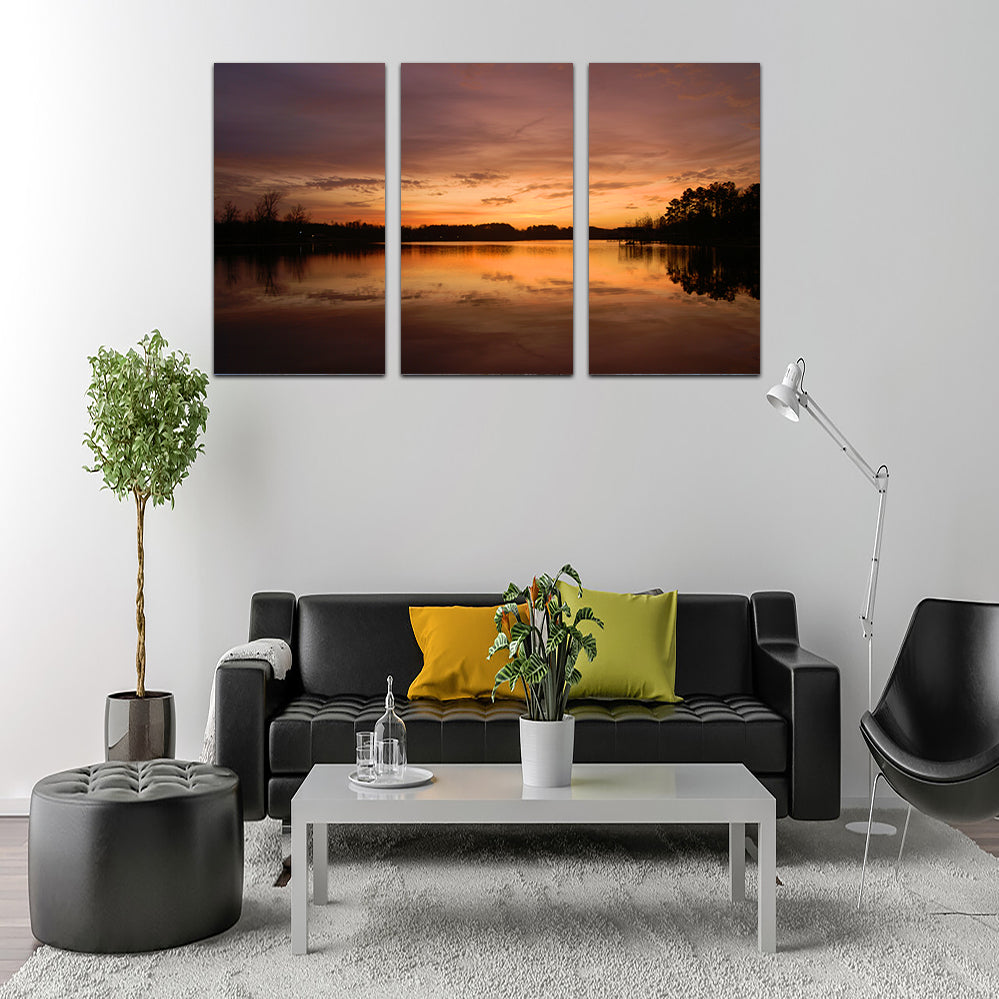 Stunning Lake Weiss Sunrise Wall Art for Home Decor