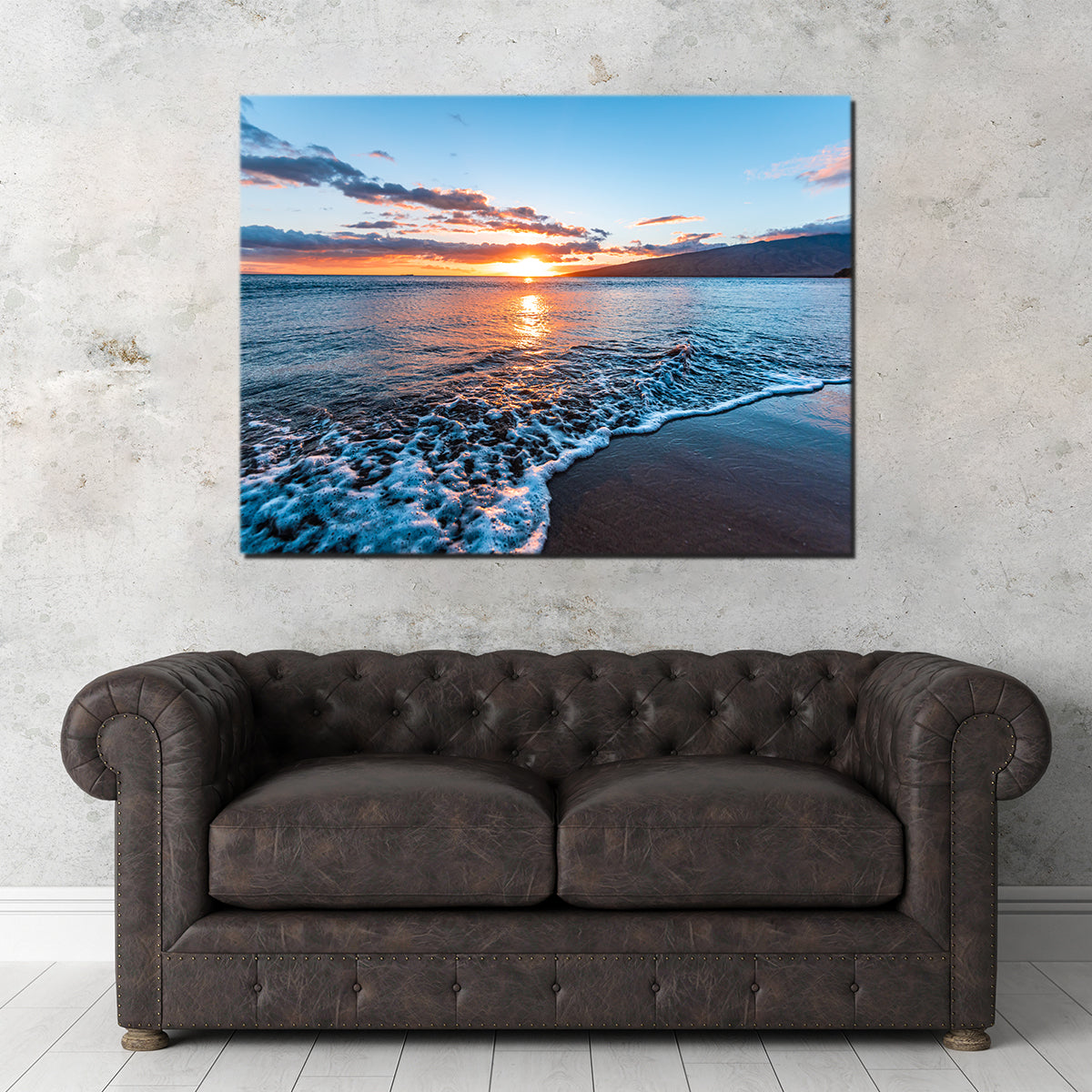 Stunning Maui Beach Sunset Wall Art by Lucas Moore