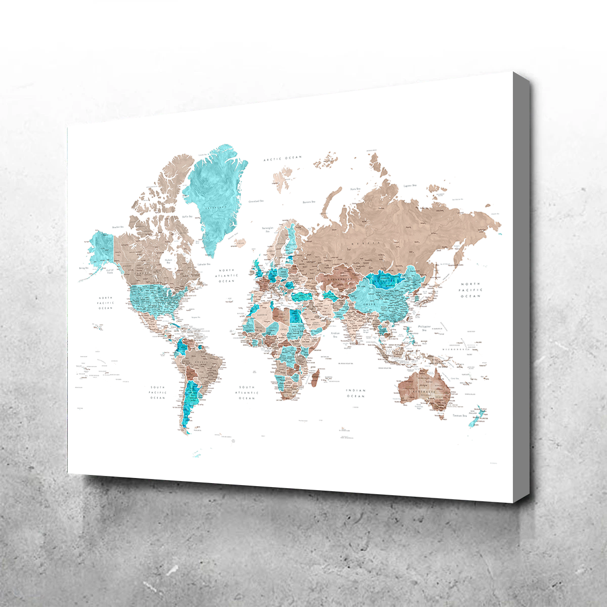 Exquisite World Map 12 Wall Art for Stunning Home Decor