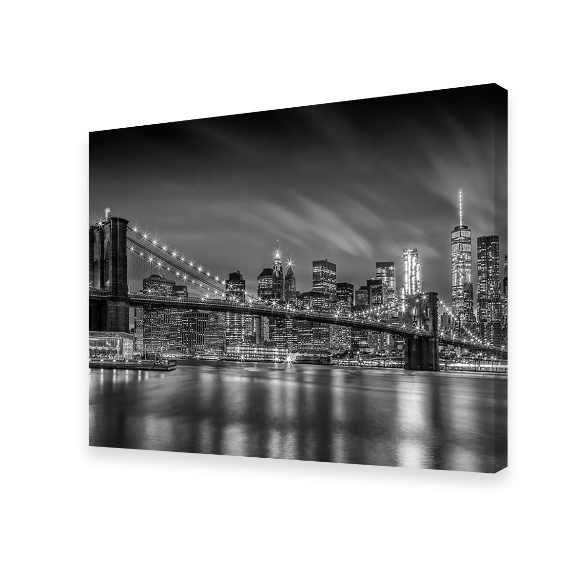 Stunning Brooklyn Bridge Monochrome Wall Art for Home Decor