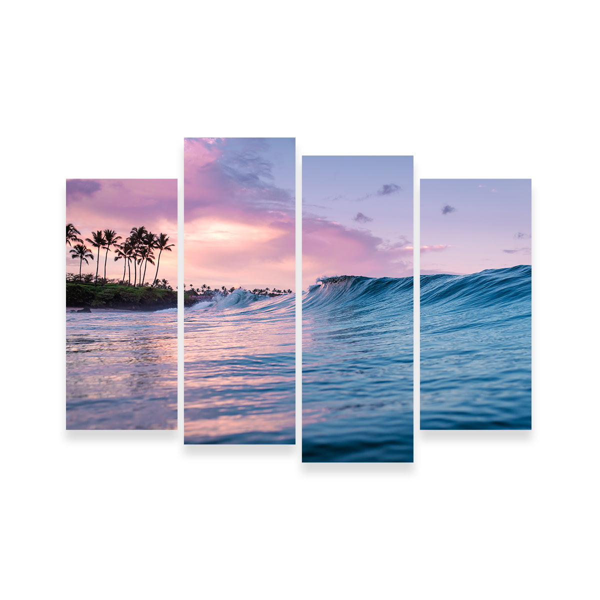 Gorgeous Sunrise Waves Wall Art by Lucas Moore