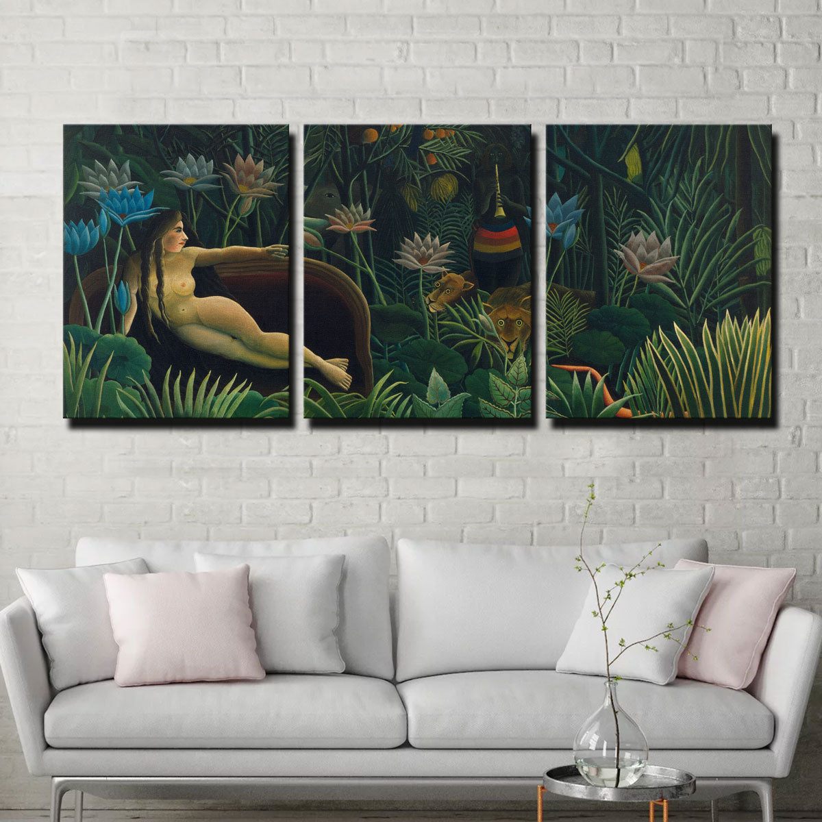 Exquisite Le Rêve Wall Art by Henri Rousseau