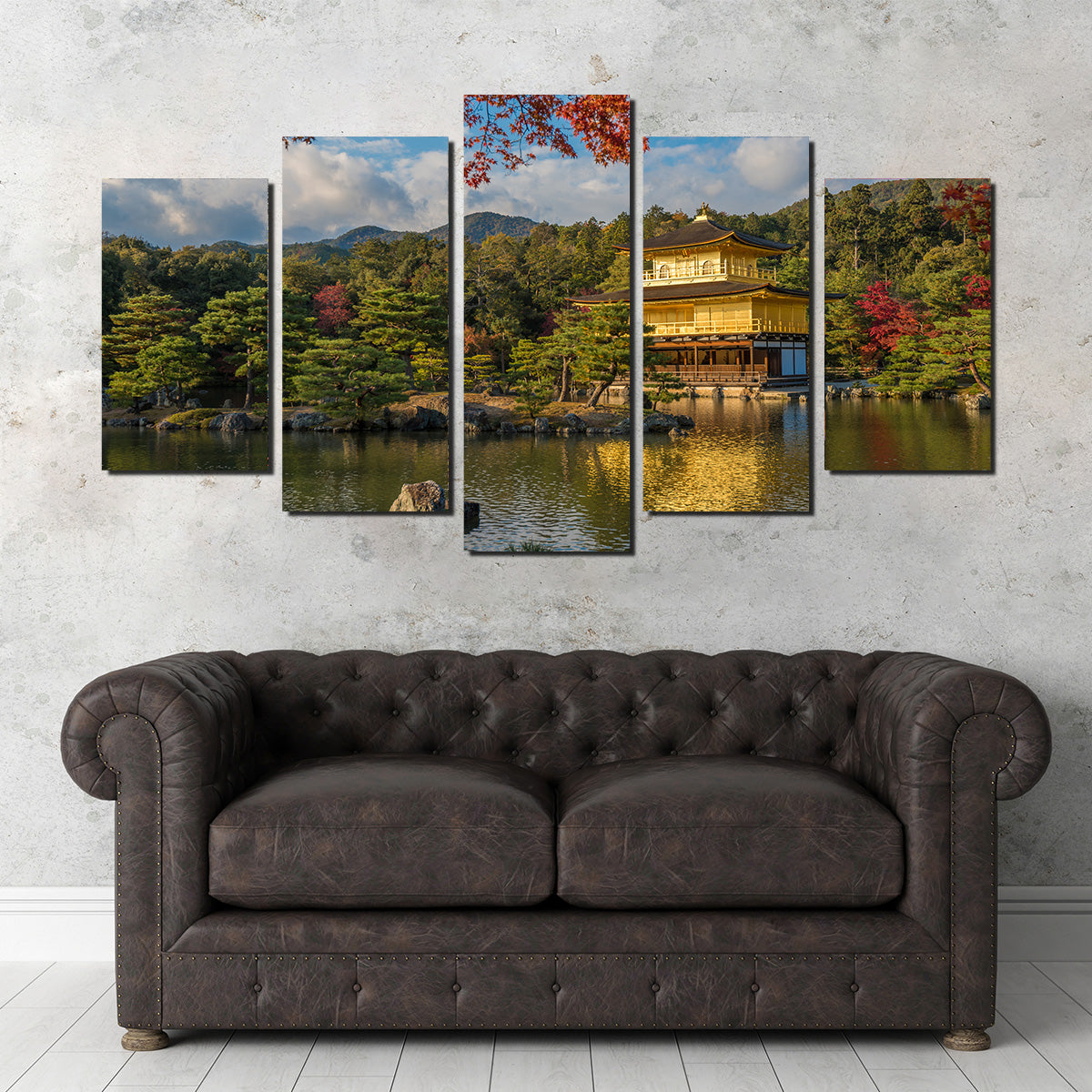 Exquisite Kinkaku-ji Buddhist Temple Wall Art Print