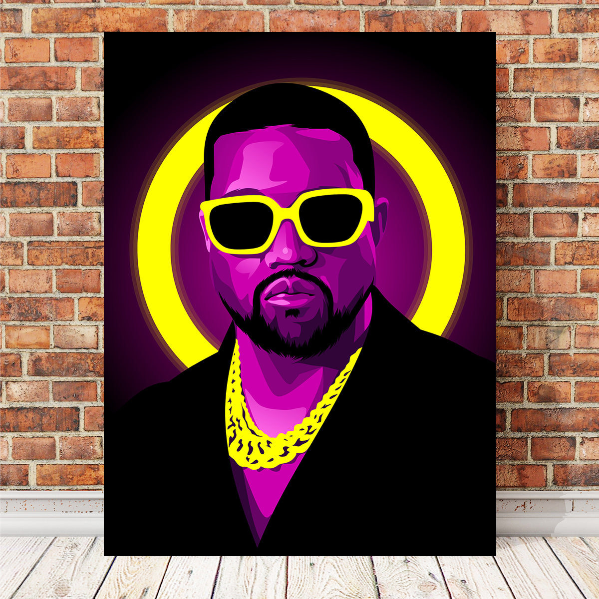Stylish Kanye West Shades Wall Art for Trendy Decor