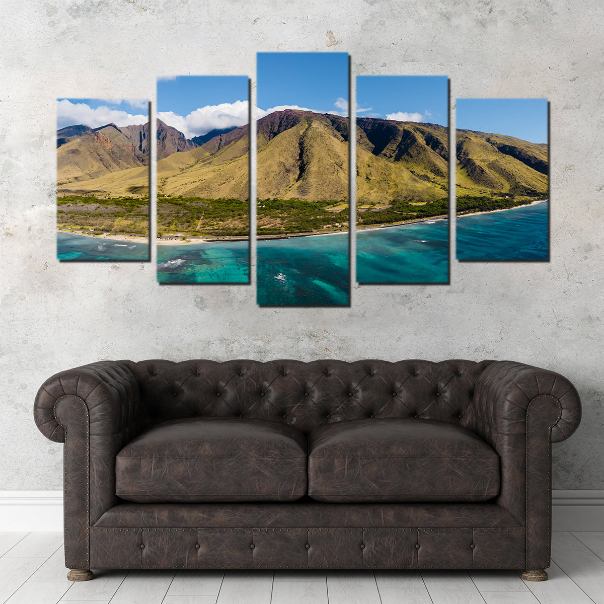 Stunning West Maui Aerial Wall Art by Lucas Moore