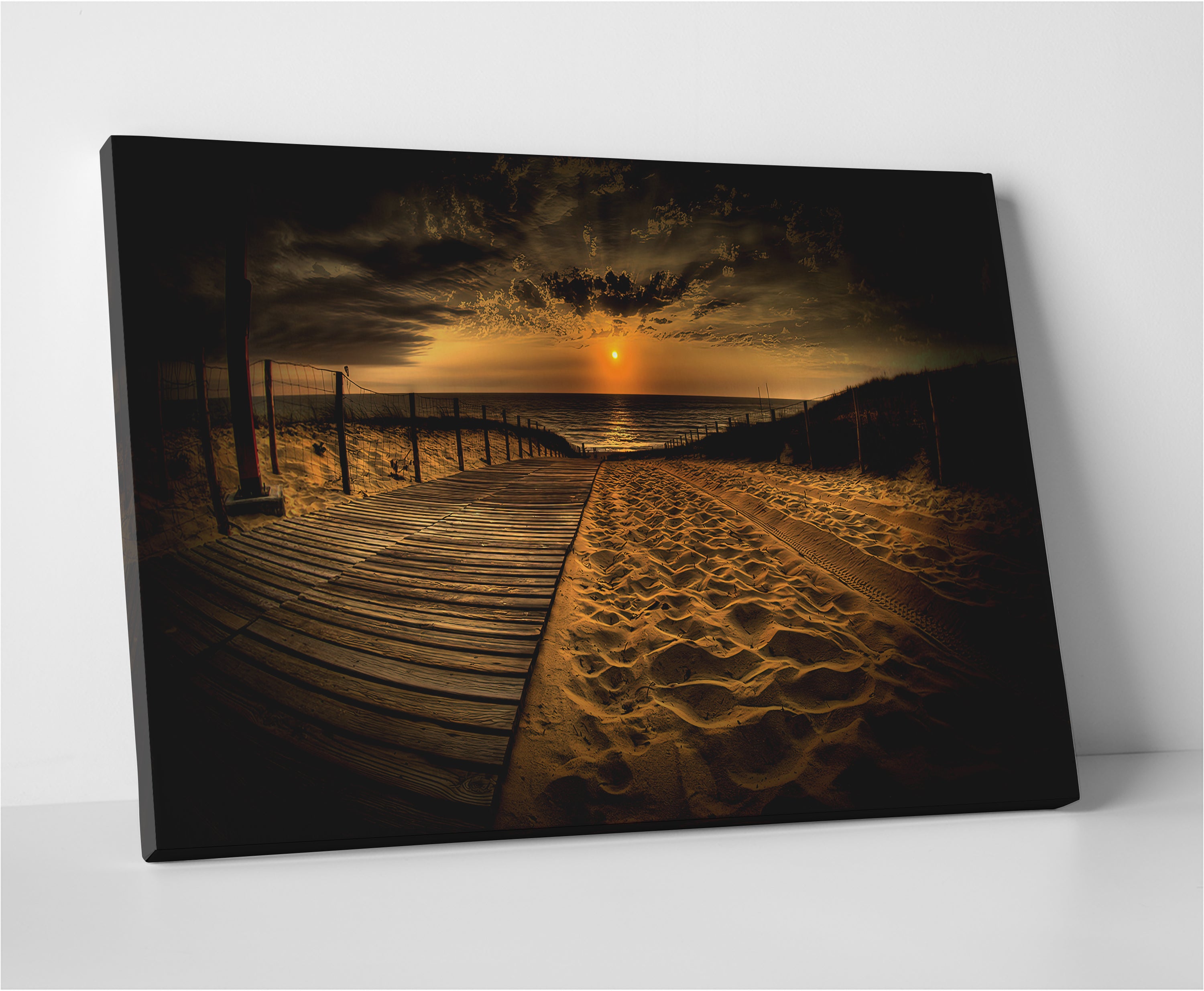 Breathtaking Sunset Beach Panoramic Wall Art for Stunning Home Decor