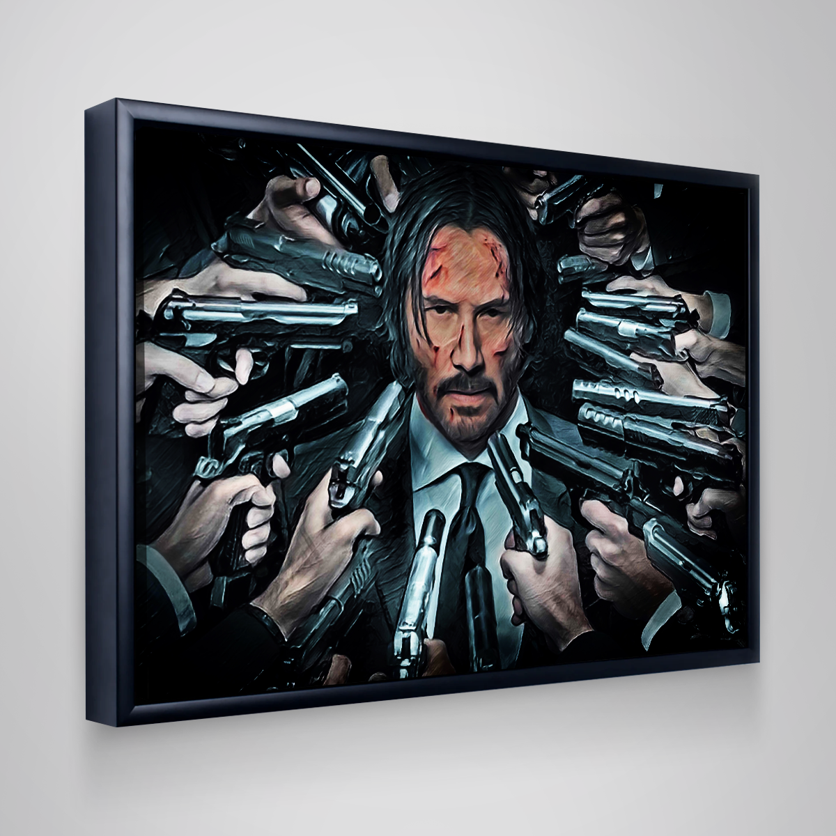John Wick Themed Wall Art - Premium Museum Quality Canvas Print