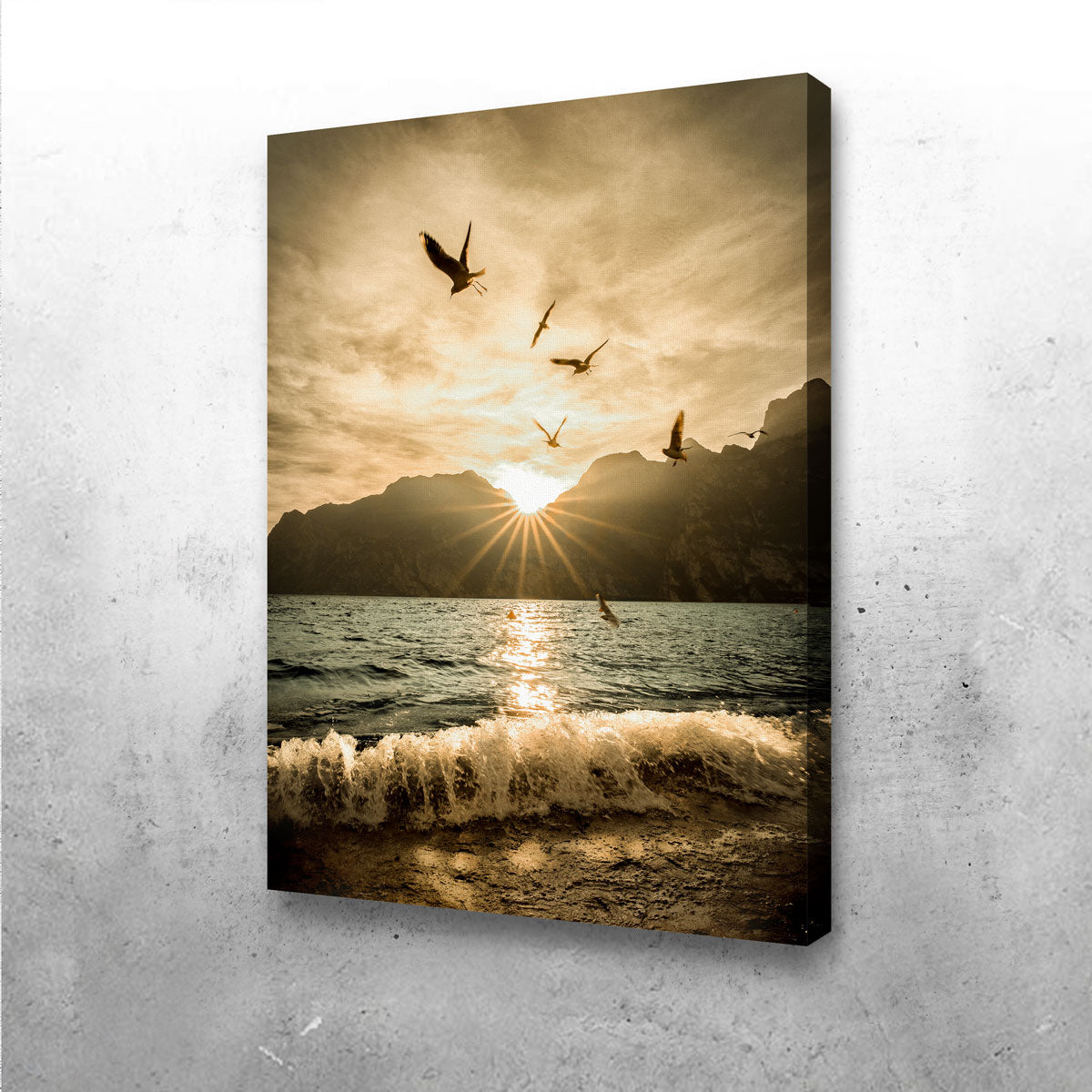 Stunning Lake Garda Wall Art by Enzo Romano