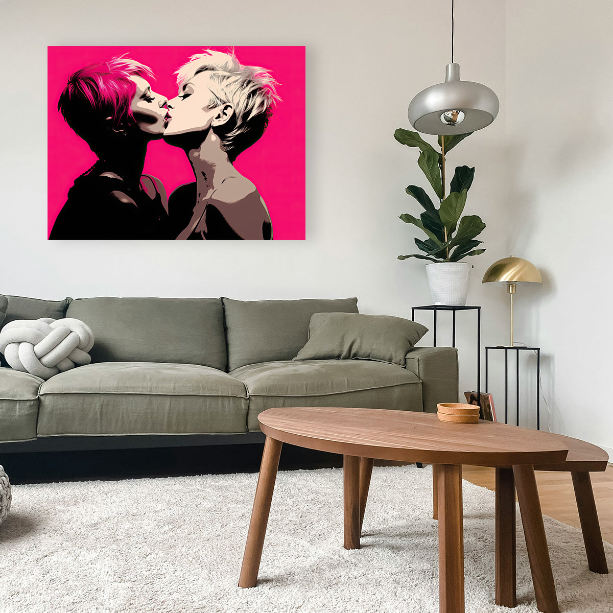 Gorgeous Lady Gaga & Pink Inspiring Wall Art by Ralph & Laura Design