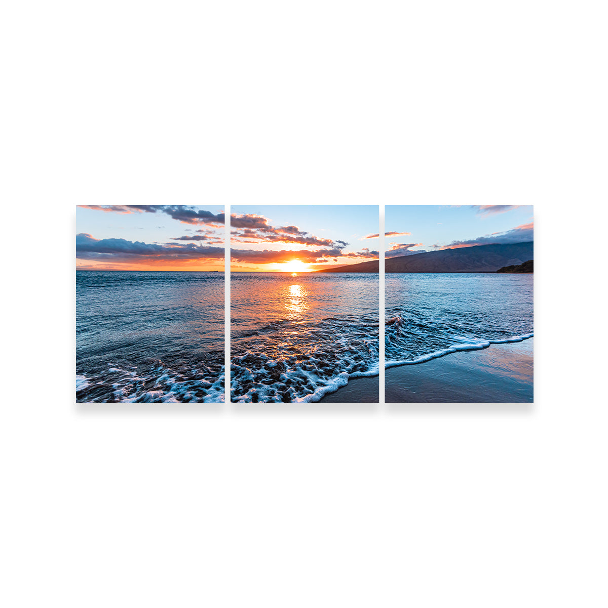Stunning Maui Beach Sunset Wall Art by Lucas Moore