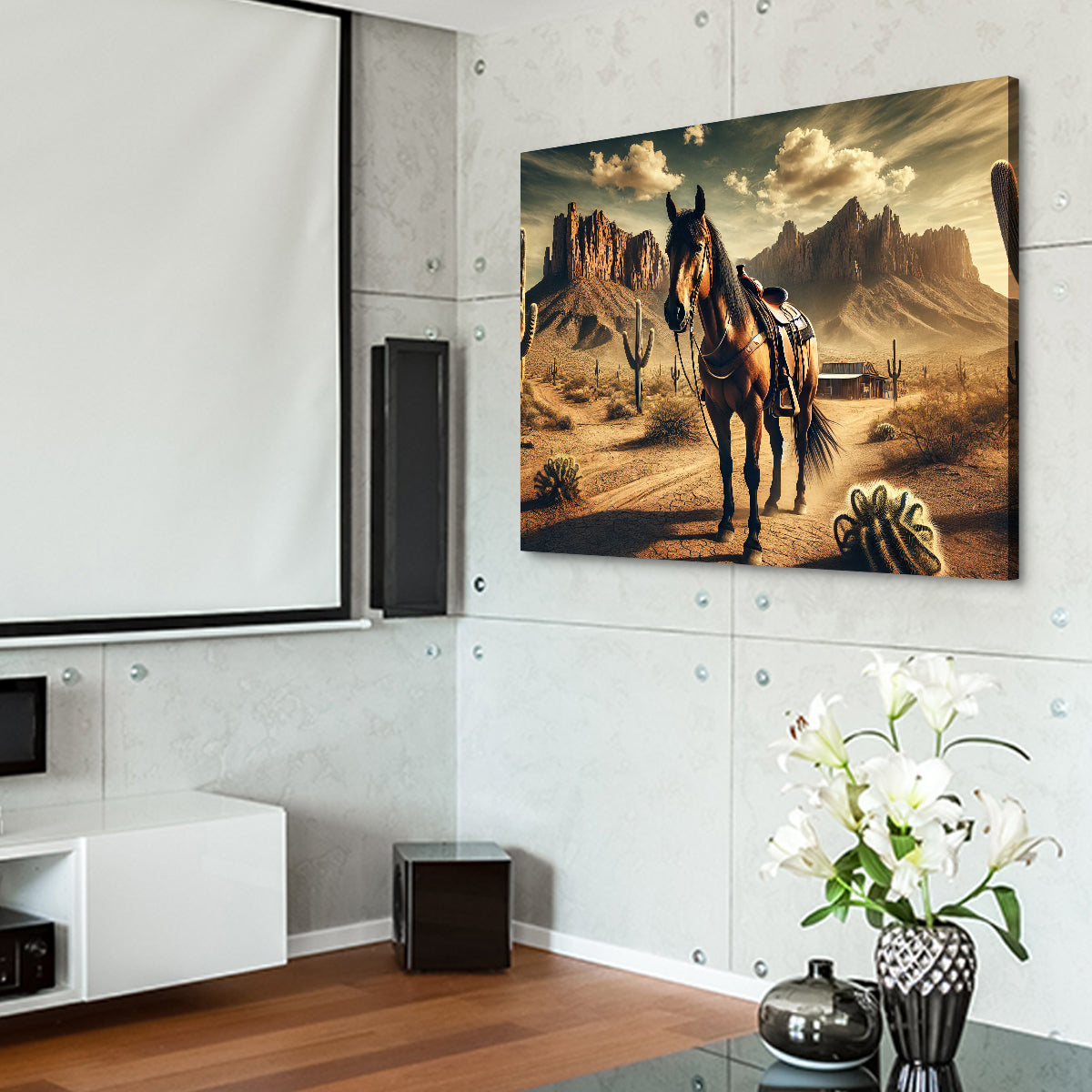 Exquisite Wild West Quarter Horse Wall Art for Stunning Decor