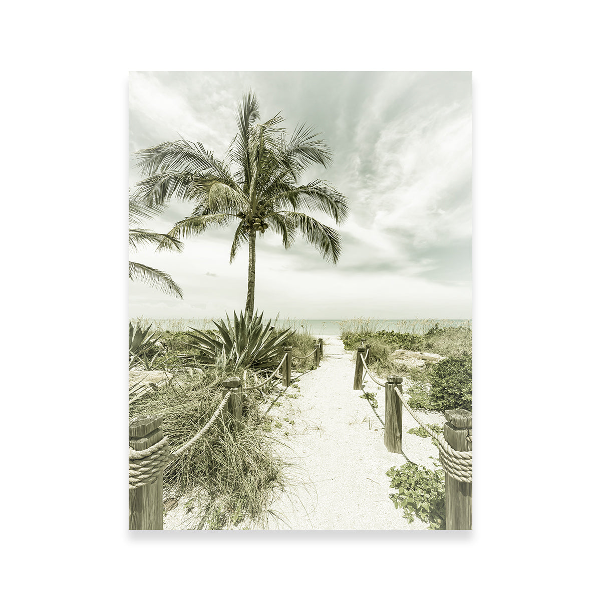 Gorgeous Vintage Path to the Beach Wall Art by Melanie Viola