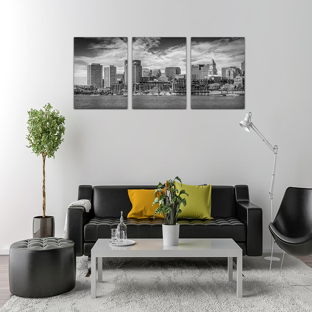 Stunning Boston Skyline North End Wall Art by Melanie Viola