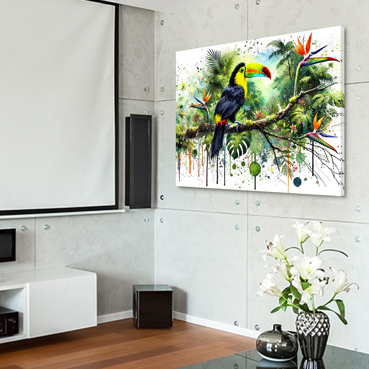 Toucan Watercolor V2 High - Quality Wall Art for Stunning Decor