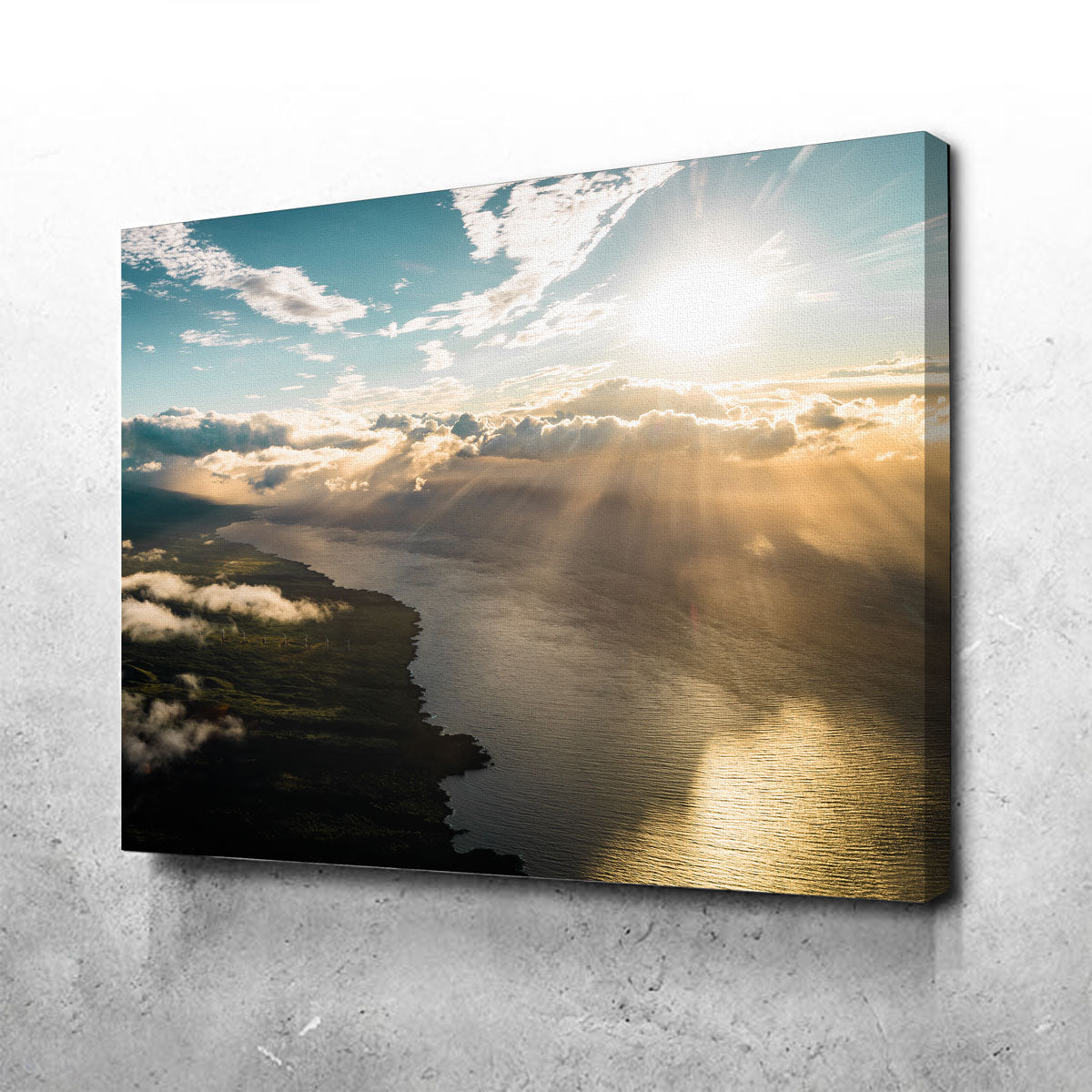 Breathtaking Maui From Above Wall Art by Lucas Moore