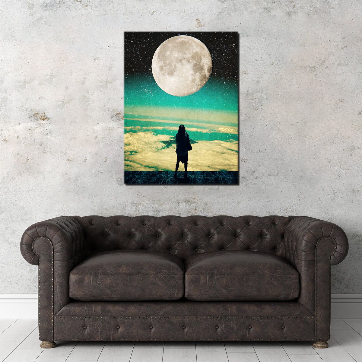 Lady Moon No Idea Stunning Wall Art by RAPart