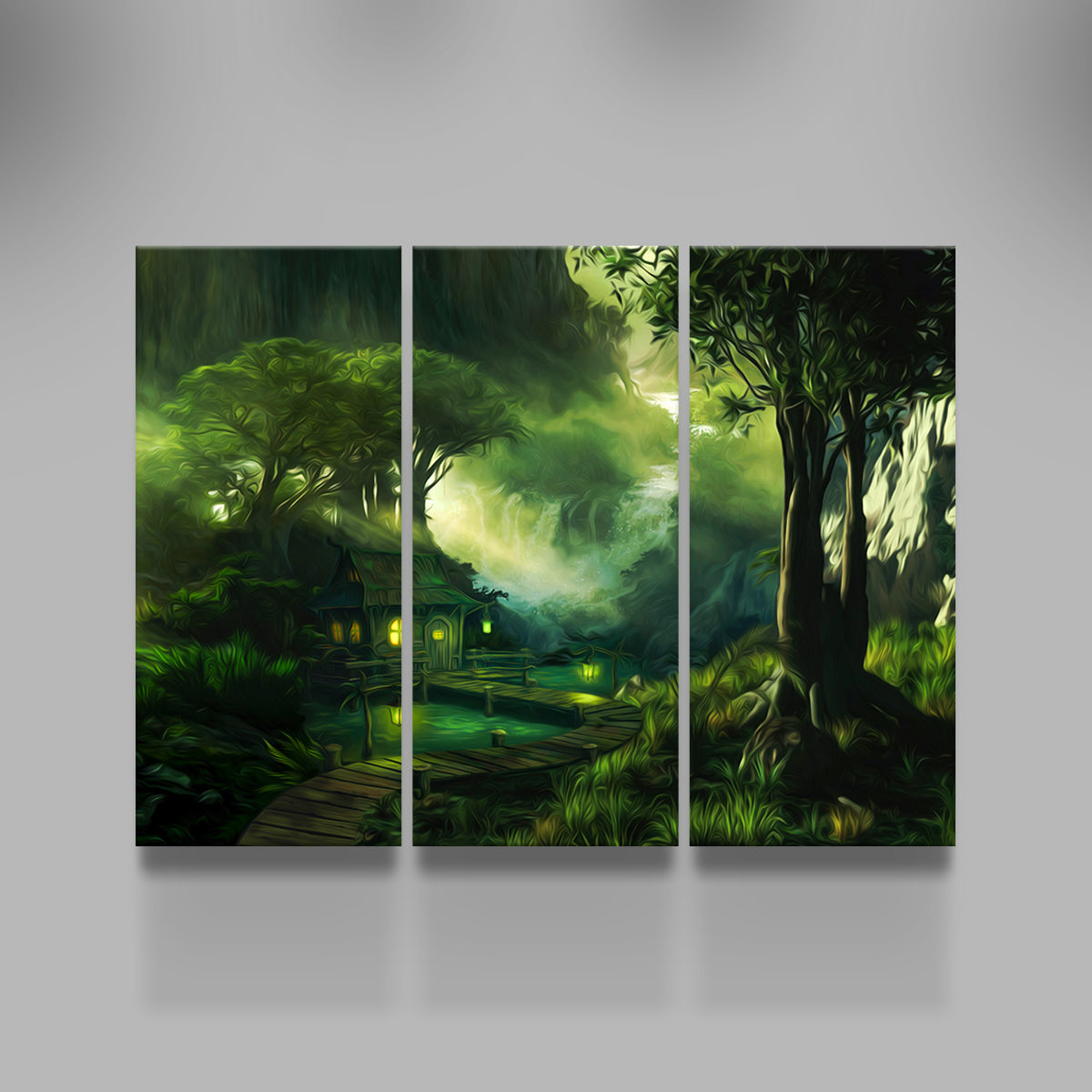 Stunning Woodland Cottage Wall Art by George Sorin