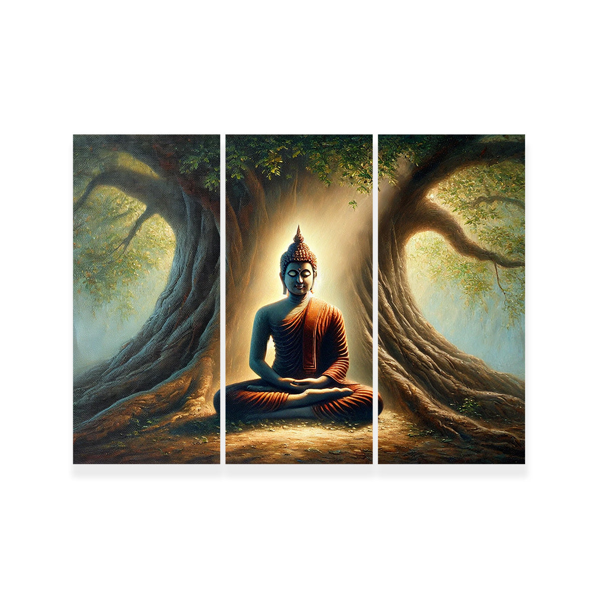Exquisite Buddha Meditating Canvas Print