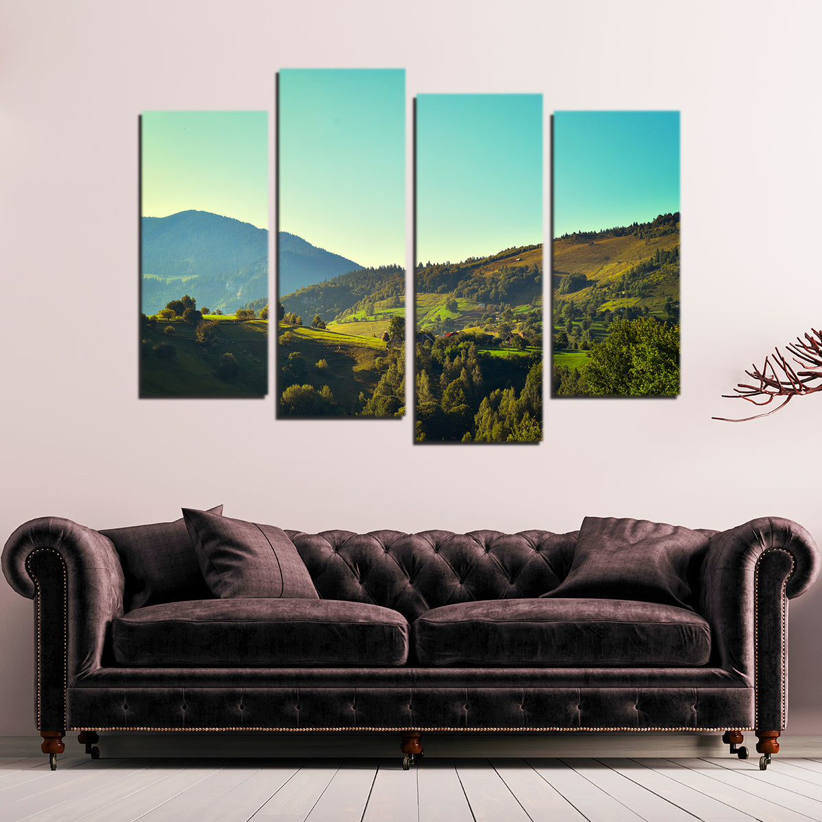 Exquisite 'Sunshine on Magura, Romania' Wall Art for Your Home Decor