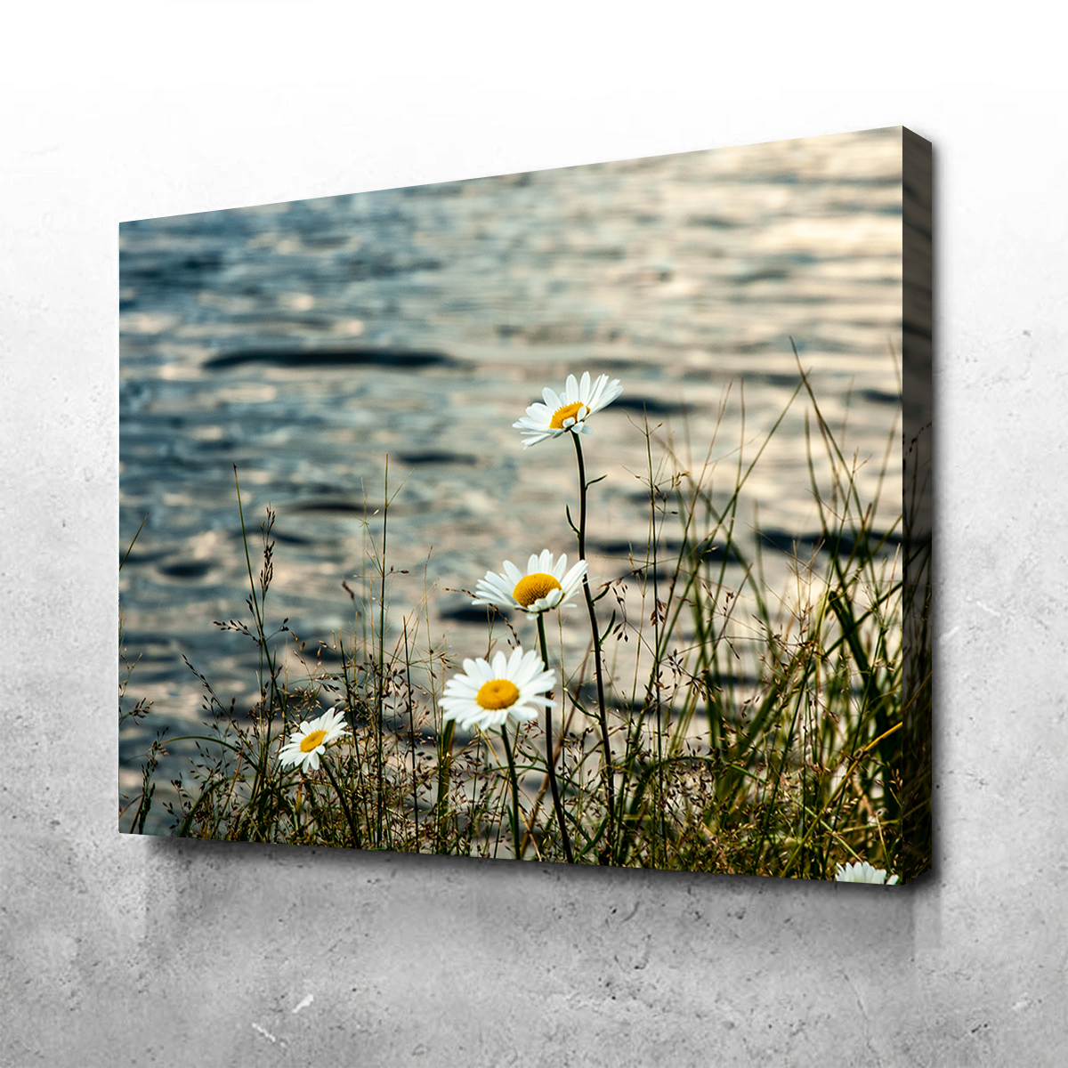 Stunning Lake Flowers Wall Art by Kyle Sherry
