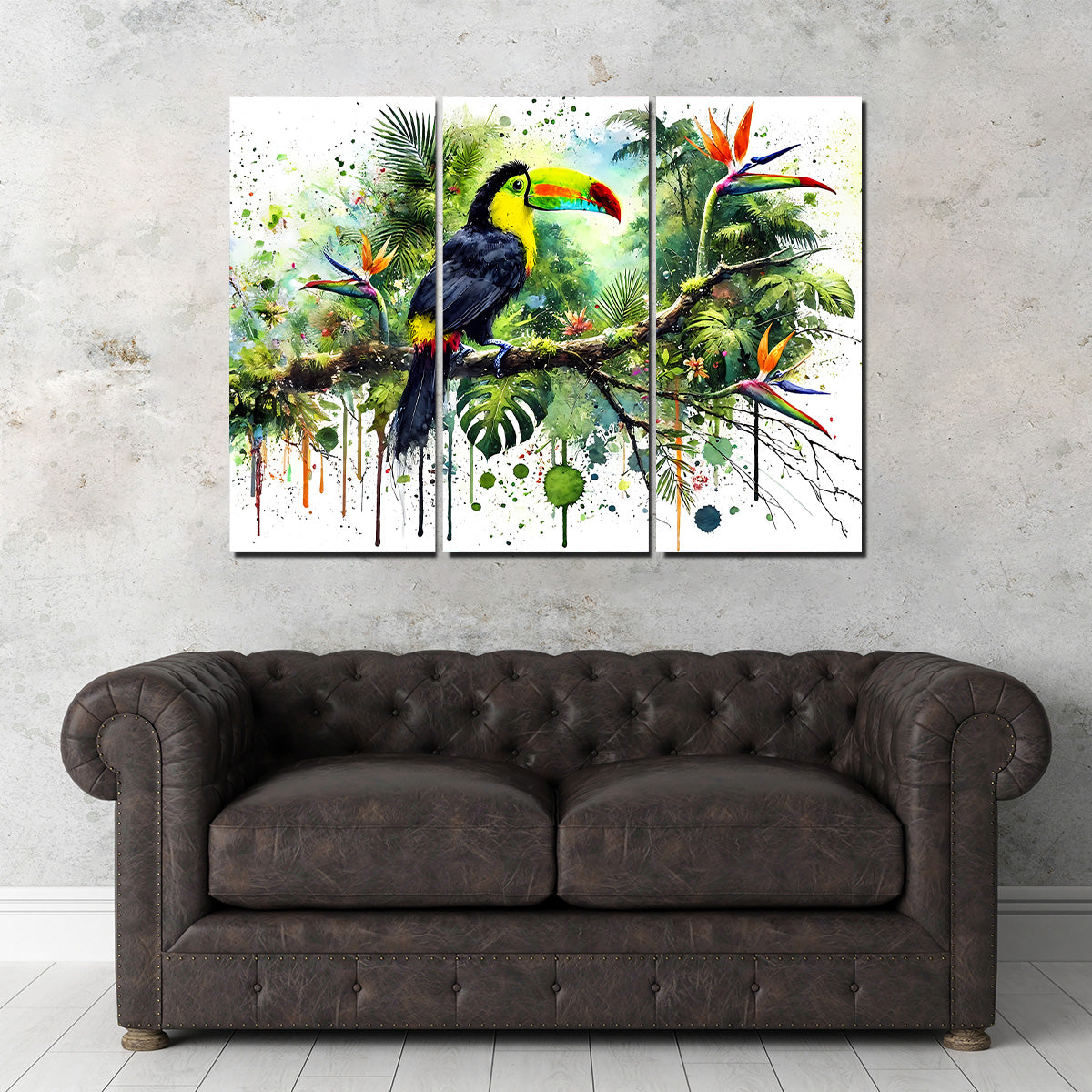 Toucan Watercolor V2 High - Quality Wall Art for Stunning Decor