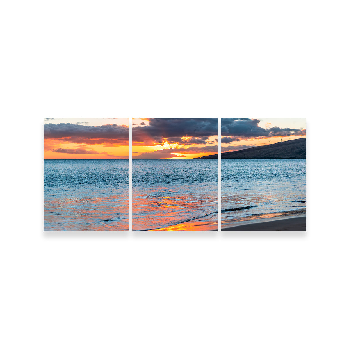 Stunning Sunset Over the Beach Wall Art by Lucas Moore