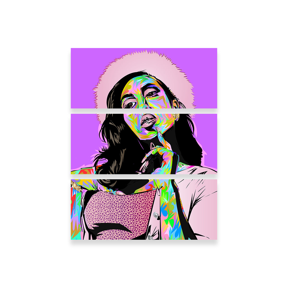Kali Uchis Stunning Purple Wall Art - Ideal for Home Decor
