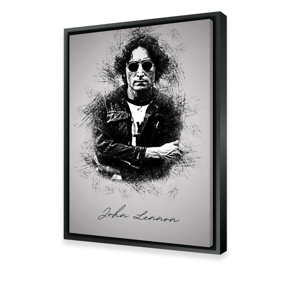 Authentic John Lennon Sketch Wall Art for Home Decor