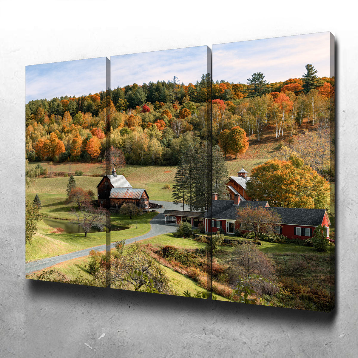 Exquisite Farmstead Panoramic Wall Art by Shaun Mayer