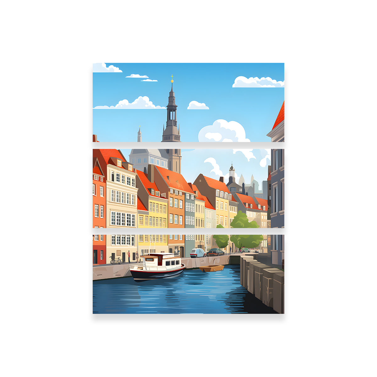 Stunning Copenhagen Wall Art by Valth Graphics
