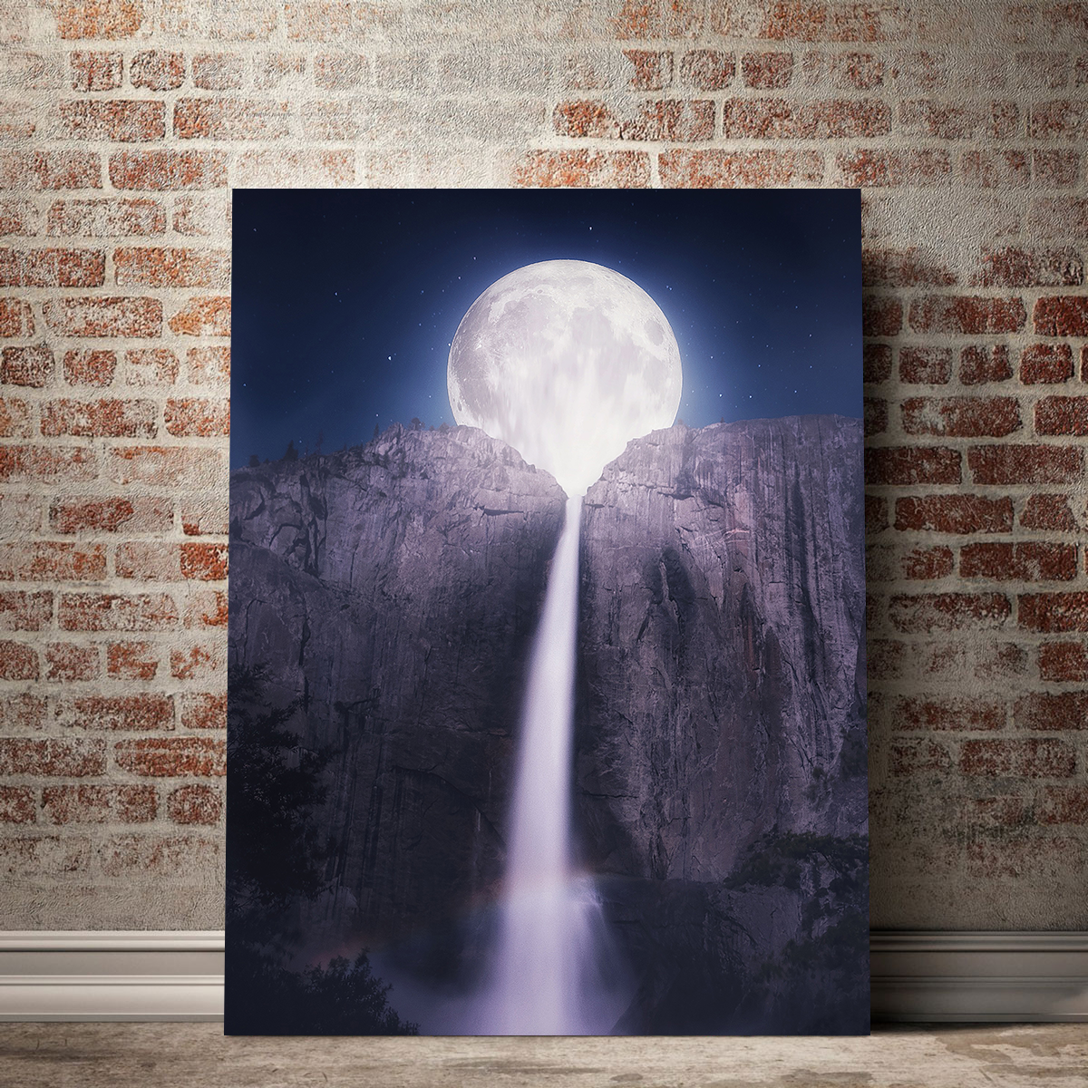 Stunning Moonfall Wall Art by Ibrahim Saifee