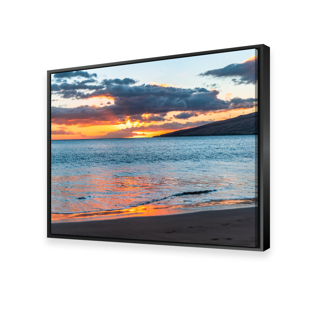 Stunning Sunset Over the Beach Wall Art by Lucas Moore
