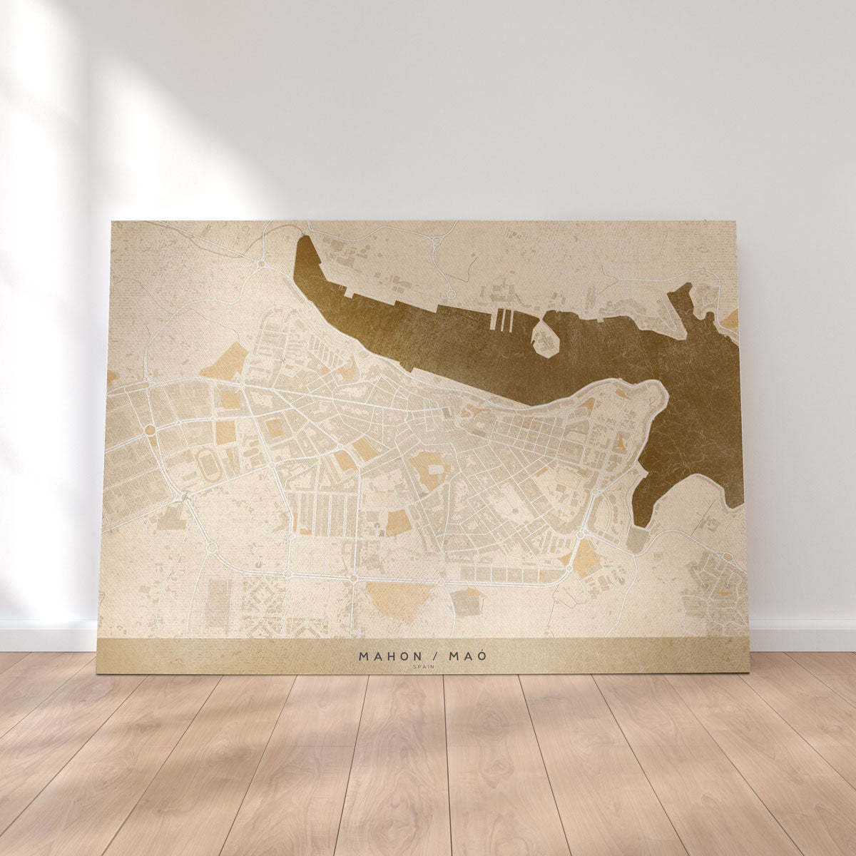 Exquisite Mahon Map Wall Art by Blursbyai