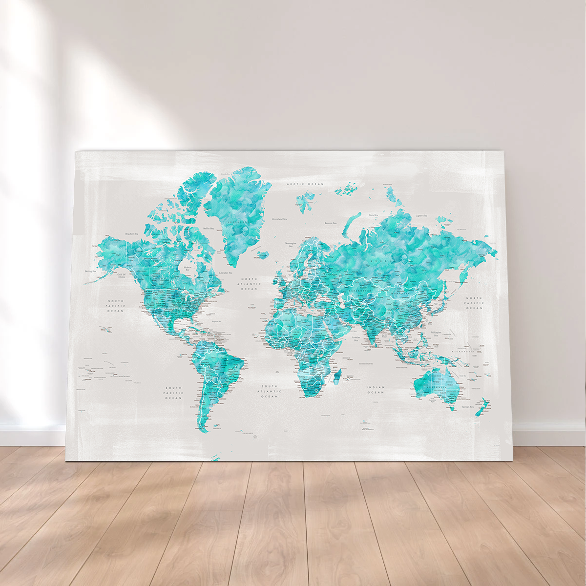 Stunning World Map 27 Wall Art for Home Decor