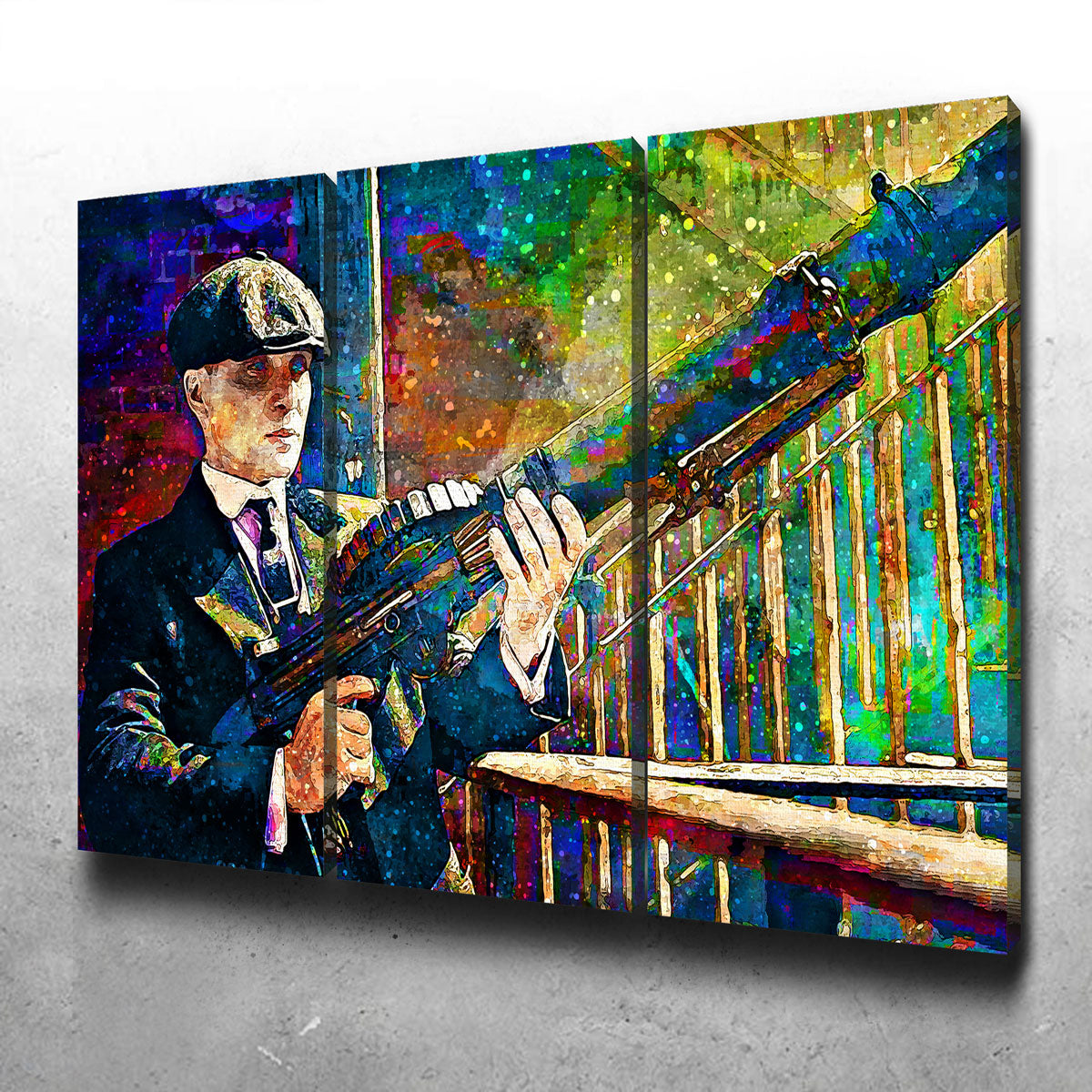 Thomas Shelby Inspired Lewis Gun - Authentic Canvas Art