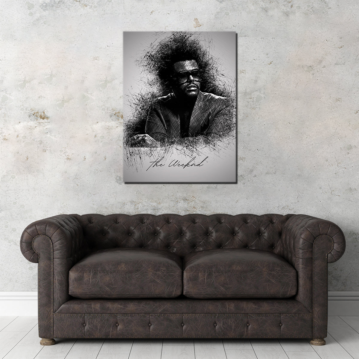 Stylish The Weeknd Shades Wall Art for Trendy Decor