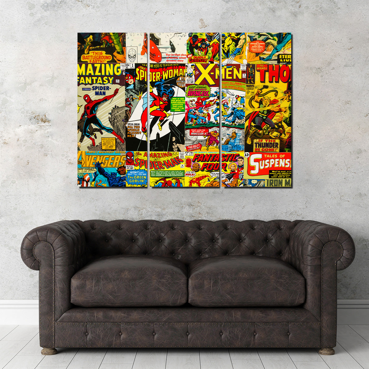 Unique Vintage Comic Covers Wall Art for Stunning Decor